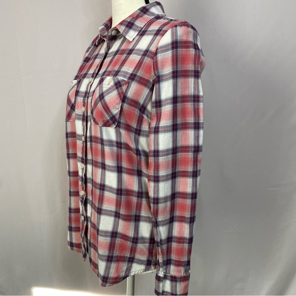 2/$30 BCBGeneration Plaid Button Down Cotton Western Shirt Size Small # 1552 - Picture 2 of 10